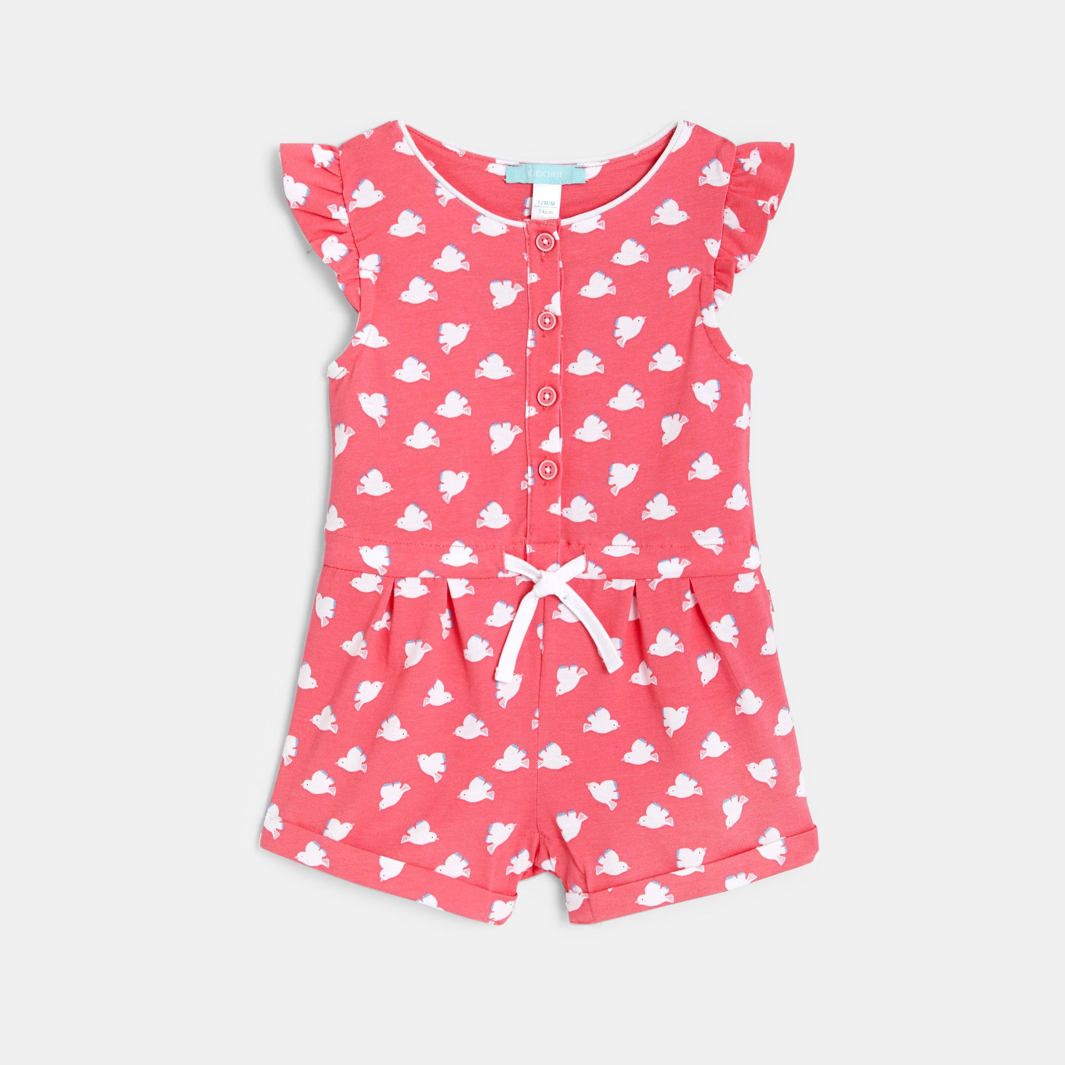 Bộ playsuit ngắn in họa tiết